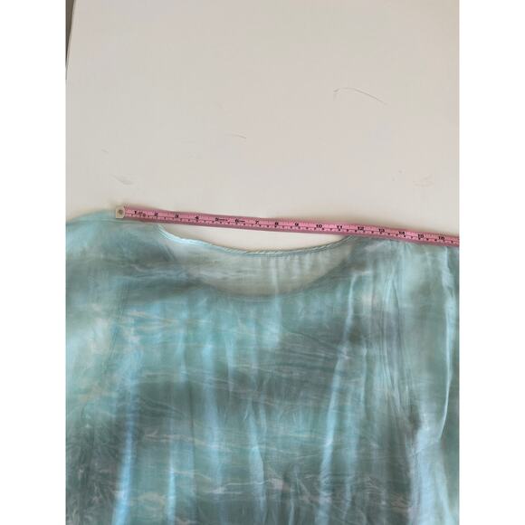 Aquavita short sleeve mint green all in 1 beachwear short sleeve tunic top large - Picture 12 of 13